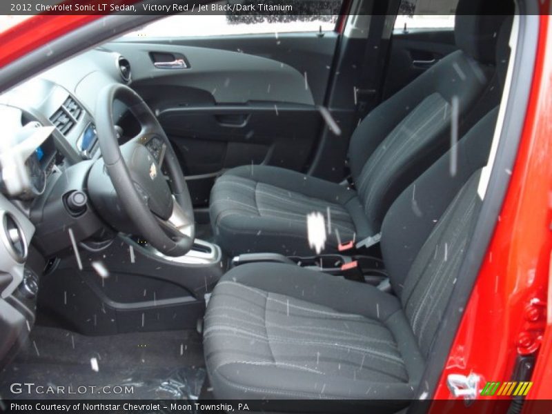 Victory Red / Jet Black/Dark Titanium 2012 Chevrolet Sonic LT Sedan