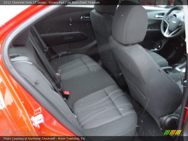 Victory Red / Jet Black/Dark Titanium 2012 Chevrolet Sonic LT Sedan