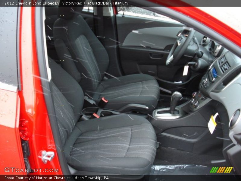 Victory Red / Jet Black/Dark Titanium 2012 Chevrolet Sonic LT Sedan