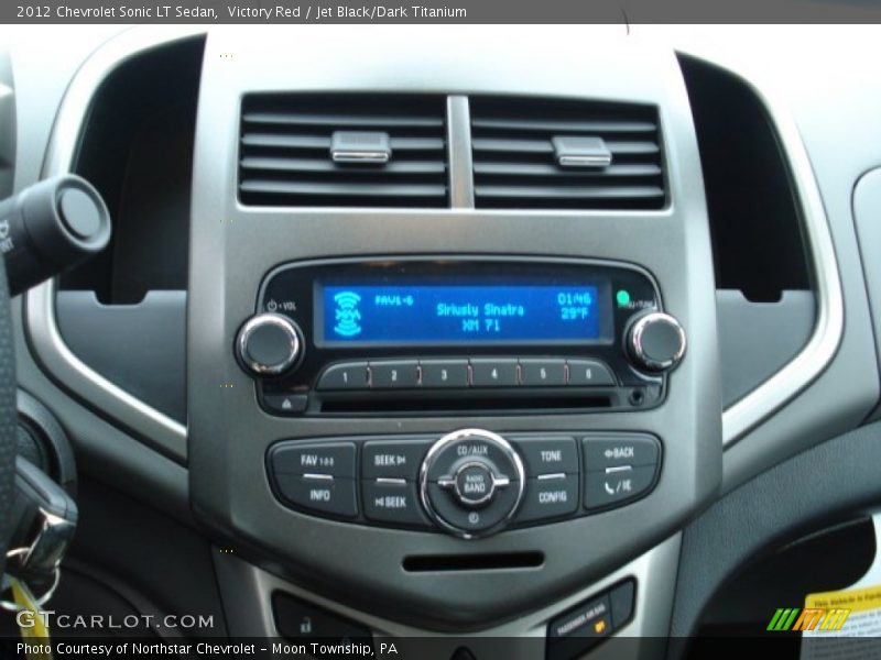 Victory Red / Jet Black/Dark Titanium 2012 Chevrolet Sonic LT Sedan