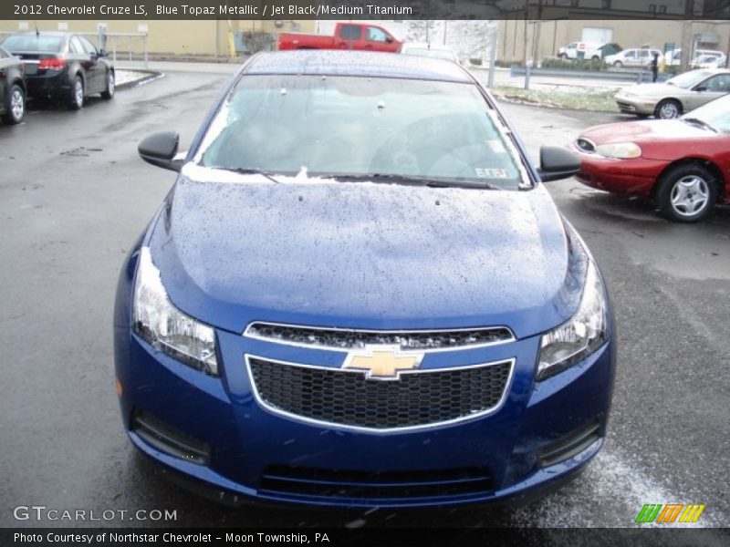 Blue Topaz Metallic / Jet Black/Medium Titanium 2012 Chevrolet Cruze LS