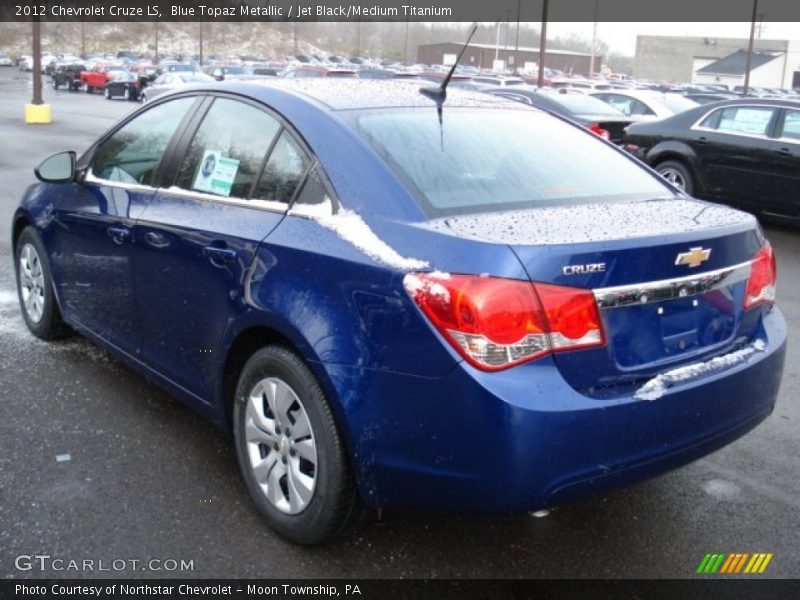 Blue Topaz Metallic / Jet Black/Medium Titanium 2012 Chevrolet Cruze LS