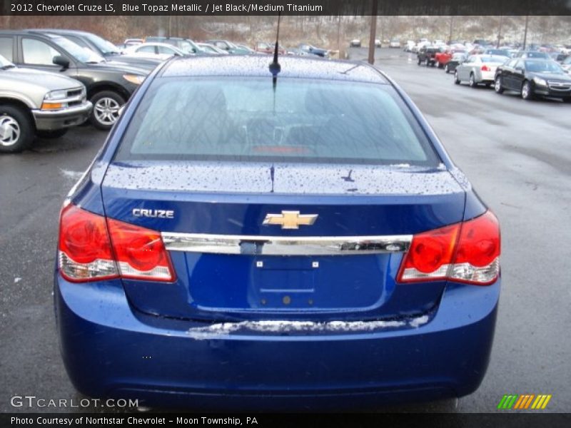 Blue Topaz Metallic / Jet Black/Medium Titanium 2012 Chevrolet Cruze LS