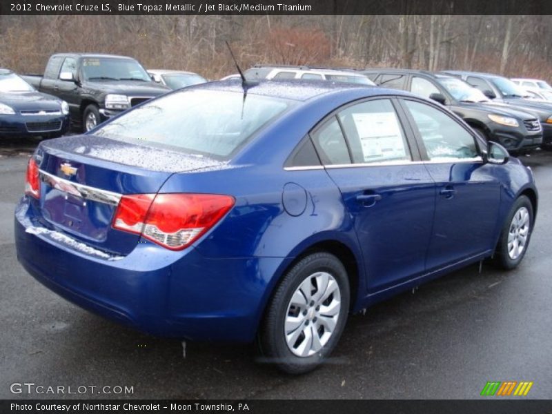 Blue Topaz Metallic / Jet Black/Medium Titanium 2012 Chevrolet Cruze LS
