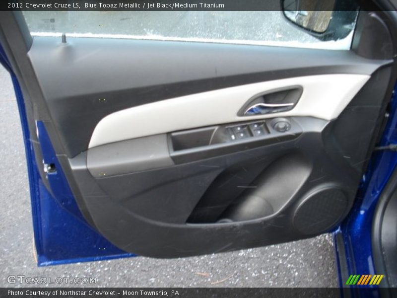 Blue Topaz Metallic / Jet Black/Medium Titanium 2012 Chevrolet Cruze LS