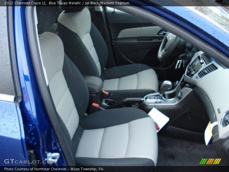 Blue Topaz Metallic / Jet Black/Medium Titanium 2012 Chevrolet Cruze LS