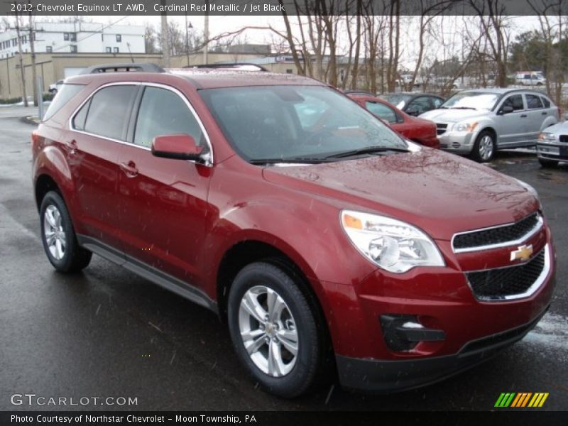 Cardinal Red Metallic / Jet Black 2012 Chevrolet Equinox LT AWD