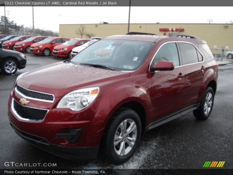 Cardinal Red Metallic / Jet Black 2012 Chevrolet Equinox LT AWD