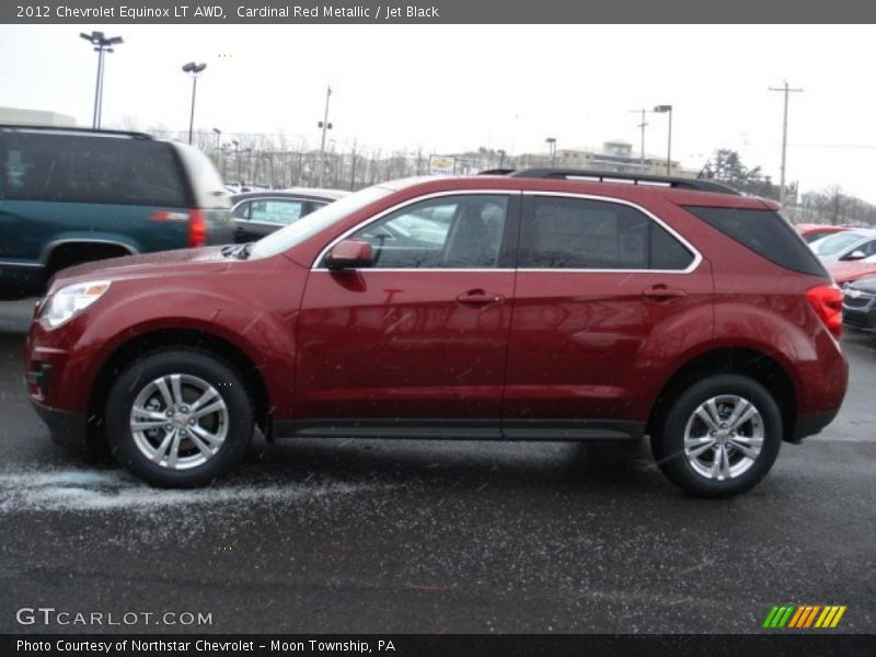 Cardinal Red Metallic / Jet Black 2012 Chevrolet Equinox LT AWD