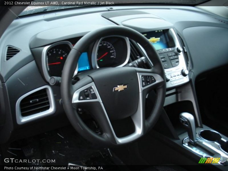 Cardinal Red Metallic / Jet Black 2012 Chevrolet Equinox LT AWD