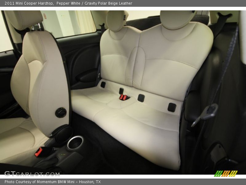 Pepper White / Gravity Polar Beige Leather 2011 Mini Cooper Hardtop