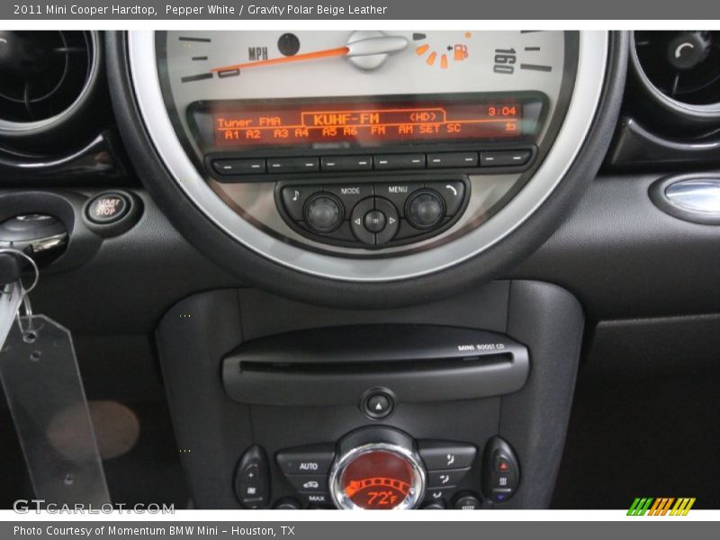 Pepper White / Gravity Polar Beige Leather 2011 Mini Cooper Hardtop