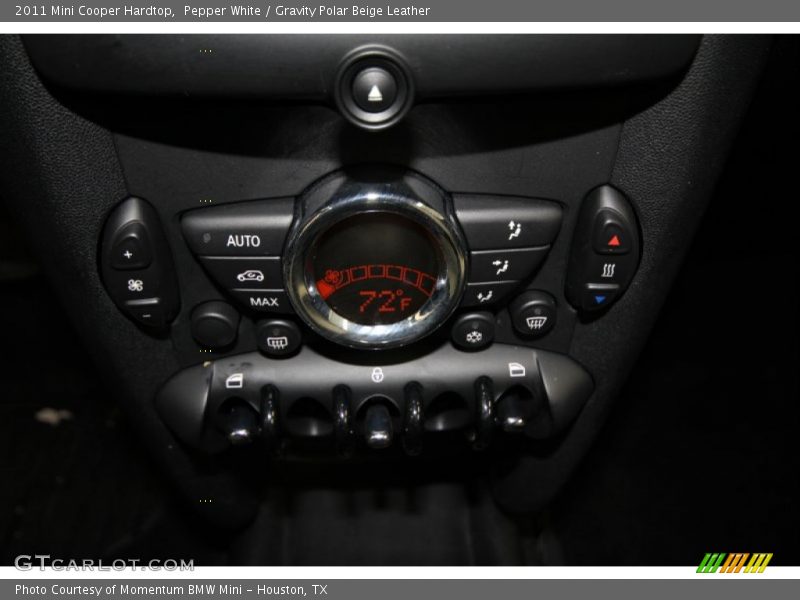 Pepper White / Gravity Polar Beige Leather 2011 Mini Cooper Hardtop