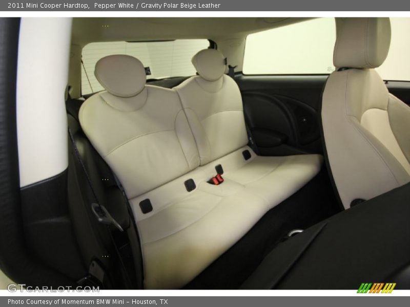 Pepper White / Gravity Polar Beige Leather 2011 Mini Cooper Hardtop