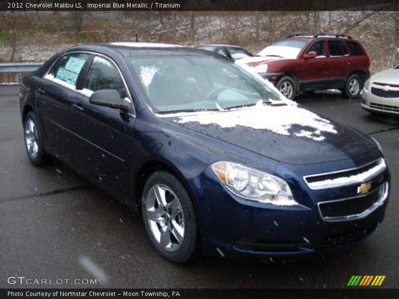 Imperial Blue Metallic / Titanium 2012 Chevrolet Malibu LS