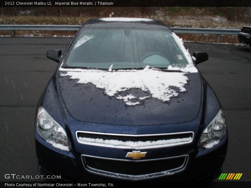 Imperial Blue Metallic / Titanium 2012 Chevrolet Malibu LS