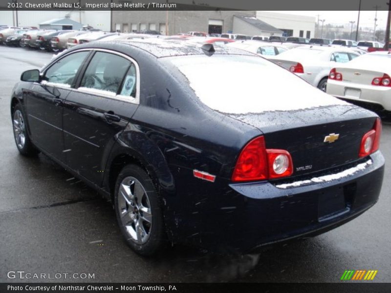 Imperial Blue Metallic / Titanium 2012 Chevrolet Malibu LS