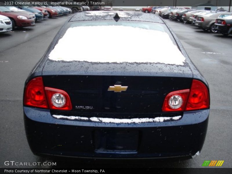 Imperial Blue Metallic / Titanium 2012 Chevrolet Malibu LS