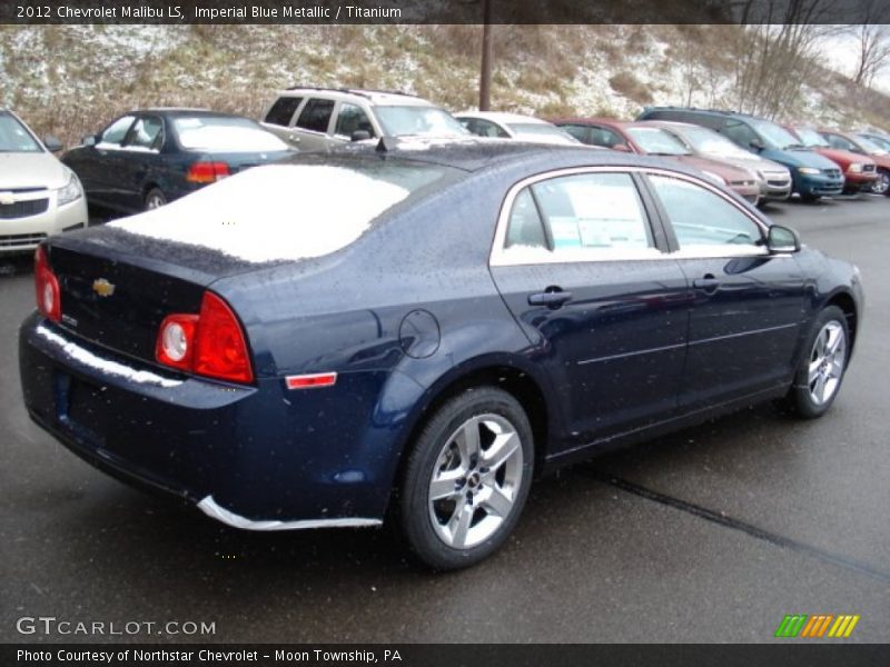 Imperial Blue Metallic / Titanium 2012 Chevrolet Malibu LS