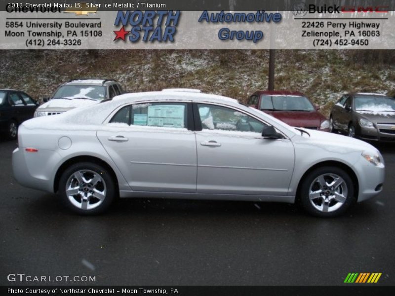 Silver Ice Metallic / Titanium 2012 Chevrolet Malibu LS