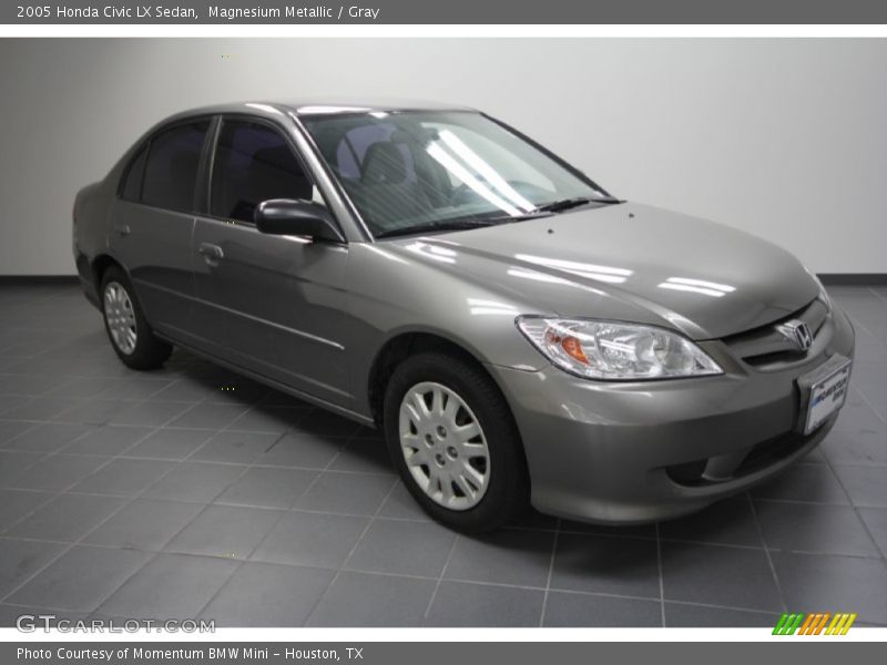 Magnesium Metallic / Gray 2005 Honda Civic LX Sedan