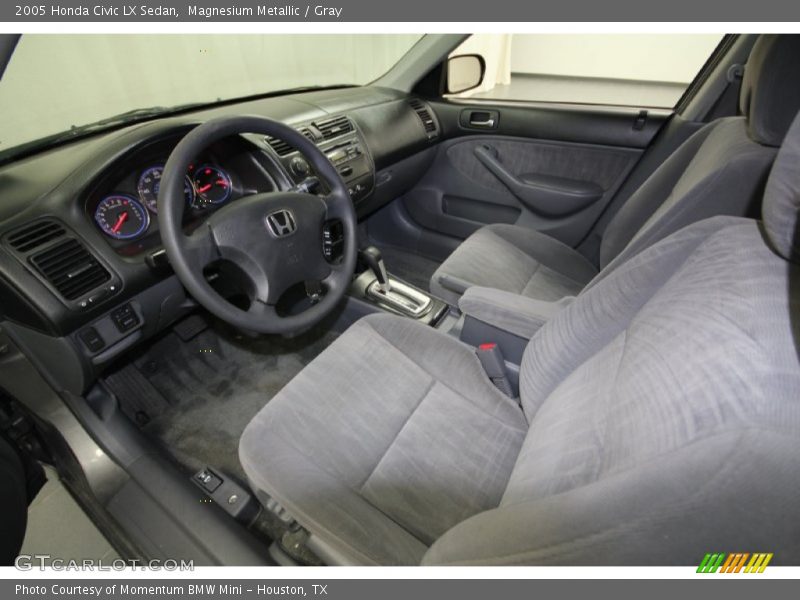 Magnesium Metallic / Gray 2005 Honda Civic LX Sedan