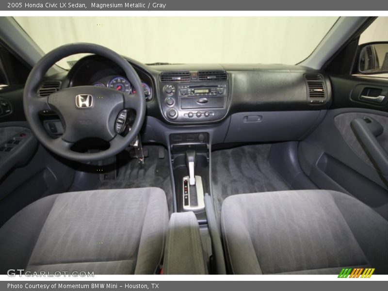 Magnesium Metallic / Gray 2005 Honda Civic LX Sedan