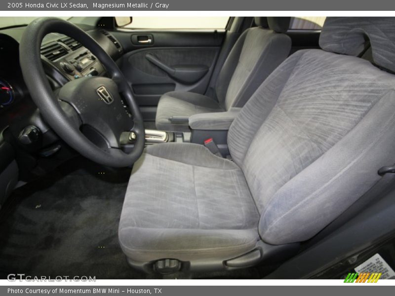 Magnesium Metallic / Gray 2005 Honda Civic LX Sedan