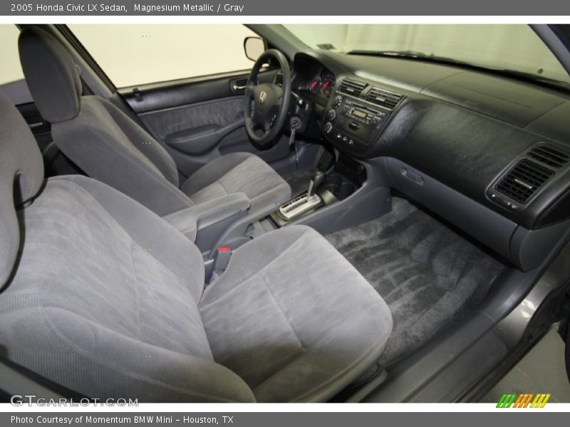 Magnesium Metallic / Gray 2005 Honda Civic LX Sedan