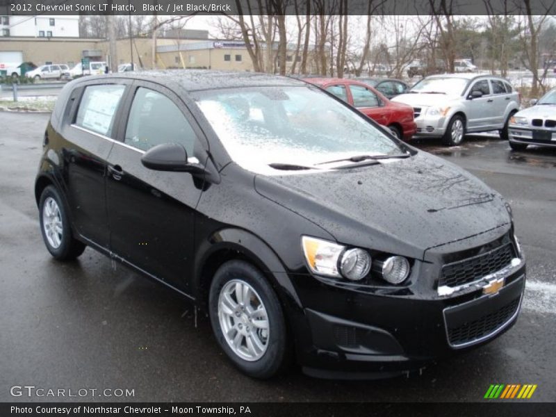 Black / Jet Black/Brick 2012 Chevrolet Sonic LT Hatch