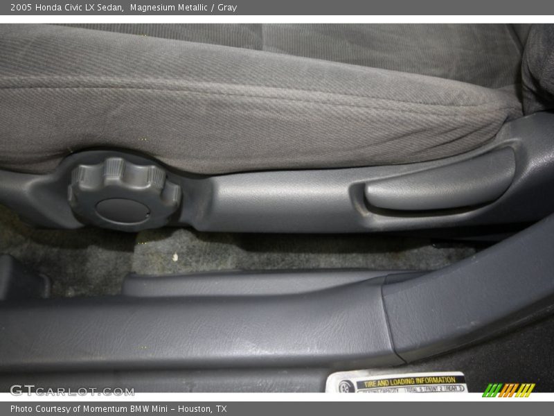 Magnesium Metallic / Gray 2005 Honda Civic LX Sedan