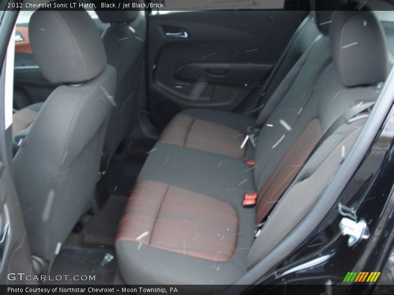 Black / Jet Black/Brick 2012 Chevrolet Sonic LT Hatch