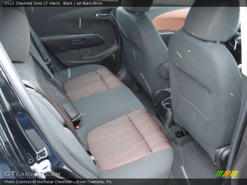 Black / Jet Black/Brick 2012 Chevrolet Sonic LT Hatch