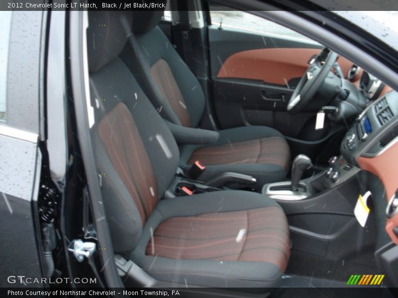 Black / Jet Black/Brick 2012 Chevrolet Sonic LT Hatch