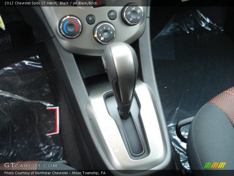 Black / Jet Black/Brick 2012 Chevrolet Sonic LT Hatch