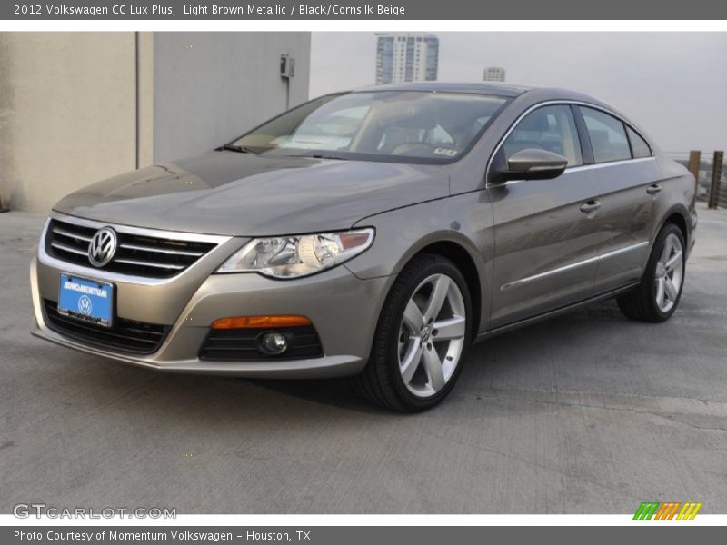 Light Brown Metallic / Black/Cornsilk Beige 2012 Volkswagen CC Lux Plus