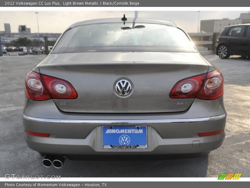 Light Brown Metallic / Black/Cornsilk Beige 2012 Volkswagen CC Lux Plus