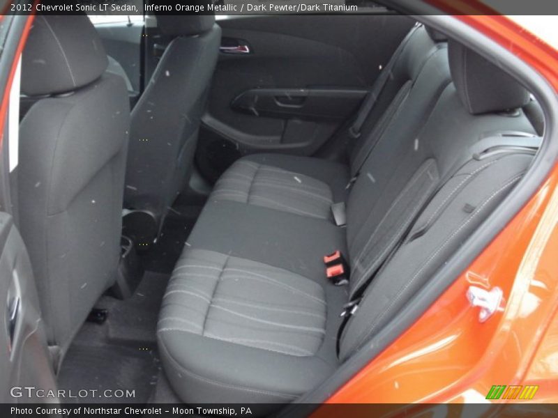 Inferno Orange Metallic / Dark Pewter/Dark Titanium 2012 Chevrolet Sonic LT Sedan