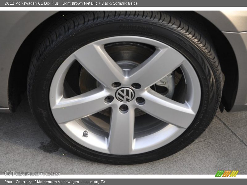 Light Brown Metallic / Black/Cornsilk Beige 2012 Volkswagen CC Lux Plus