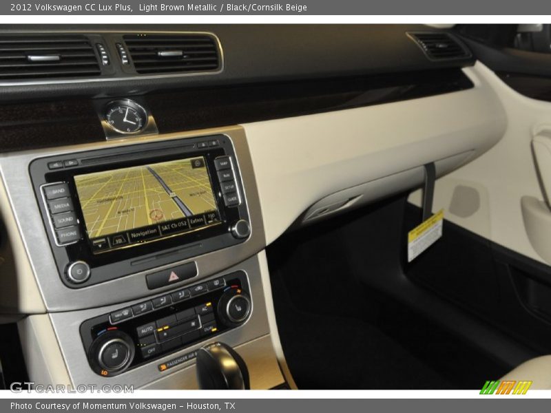 Light Brown Metallic / Black/Cornsilk Beige 2012 Volkswagen CC Lux Plus