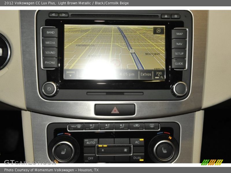 Light Brown Metallic / Black/Cornsilk Beige 2012 Volkswagen CC Lux Plus