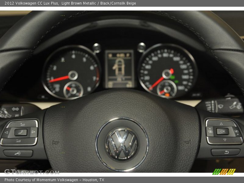 Light Brown Metallic / Black/Cornsilk Beige 2012 Volkswagen CC Lux Plus
