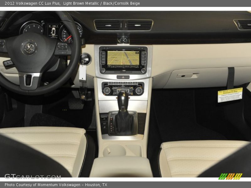 Light Brown Metallic / Black/Cornsilk Beige 2012 Volkswagen CC Lux Plus