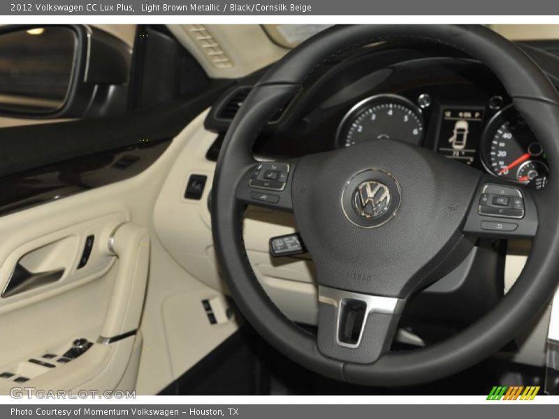 Light Brown Metallic / Black/Cornsilk Beige 2012 Volkswagen CC Lux Plus