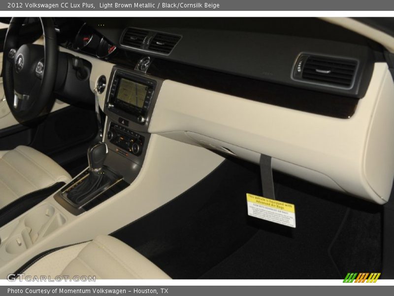 Light Brown Metallic / Black/Cornsilk Beige 2012 Volkswagen CC Lux Plus