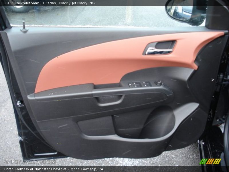 Black / Jet Black/Brick 2012 Chevrolet Sonic LT Sedan