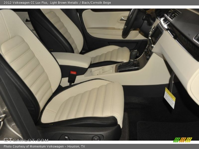 Light Brown Metallic / Black/Cornsilk Beige 2012 Volkswagen CC Lux Plus
