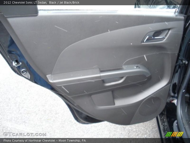 Black / Jet Black/Brick 2012 Chevrolet Sonic LT Sedan