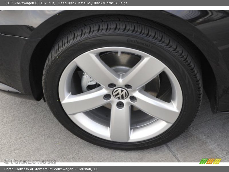 Deep Black Metallic / Black/Cornsilk Beige 2012 Volkswagen CC Lux Plus