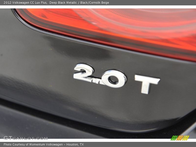 Deep Black Metallic / Black/Cornsilk Beige 2012 Volkswagen CC Lux Plus